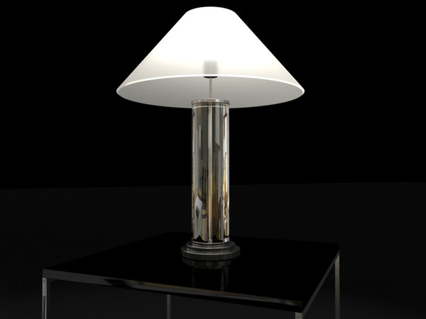 table lamp mle 3d max - MLE lamp with table by 3DmakeWork