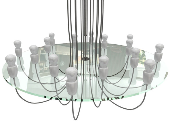 ceiling lamp 3d model - Fabbian Medusa ceiling lamp by 3DmakeWork