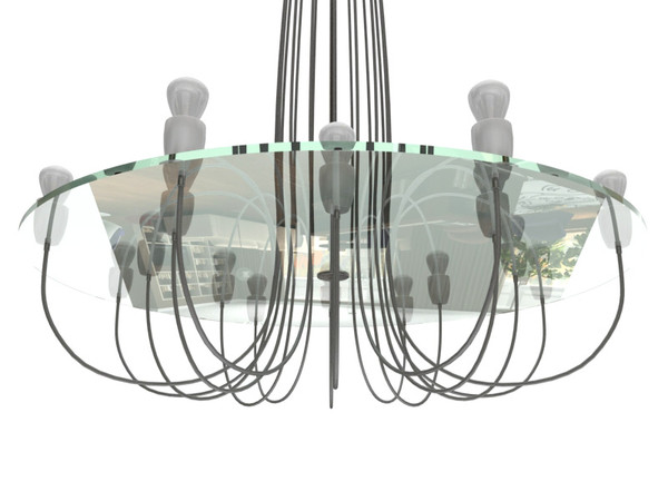 ceiling lamp 3d model - Fabbian Medusa ceiling lamp by 3DmakeWork