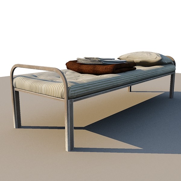 prison cot 3d model - Prison Cot... by FraP