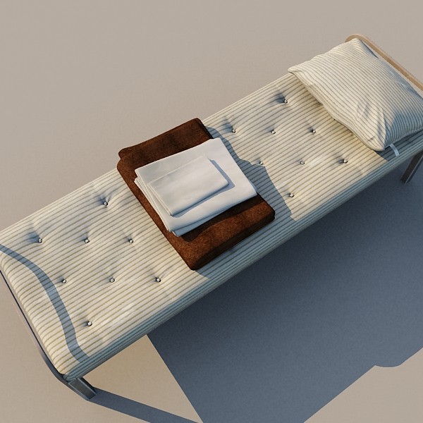 prison cot 3d model - Prison Cot... by FraP