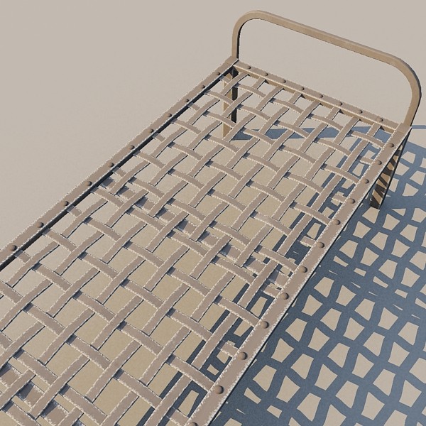 prison cot 3d model - Prison Cot... by FraP