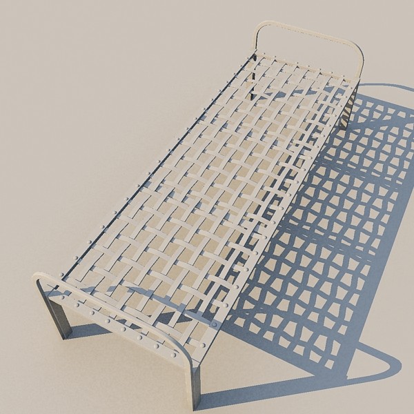 prison cot 3d model - Prison Cot... by FraP