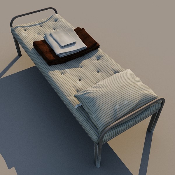 prison cot 3d model - Prison Cot... by FraP
