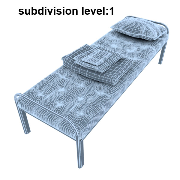 prison cot 3d model - Prison Cot... by FraP