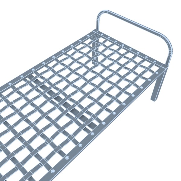 prison cot 3d model - Prison Cot... by FraP