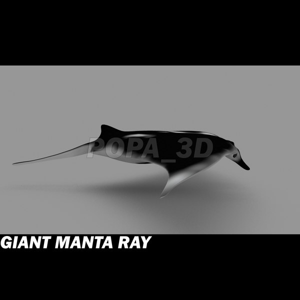 3ds manta giant - Giant Manta Ray by POPA_3D