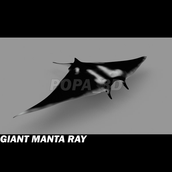 3ds manta giant - Giant Manta Ray by POPA_3D