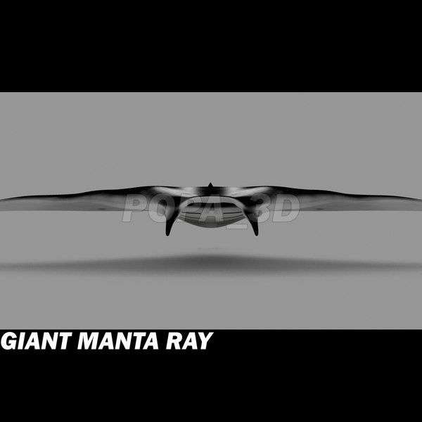3ds manta giant - Giant Manta Ray by POPA_3D