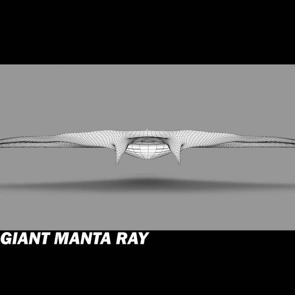 3ds manta giant - Giant Manta Ray by POPA_3D