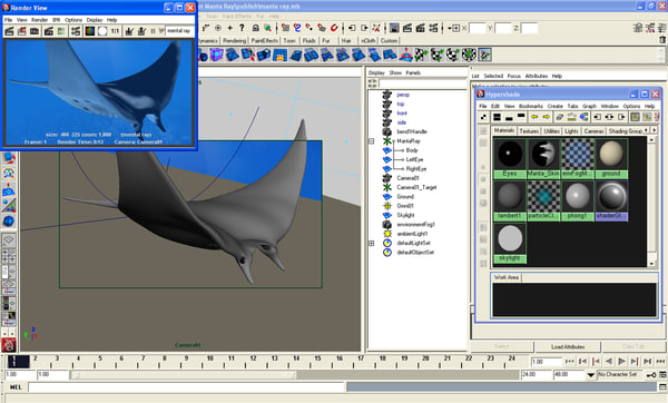 3ds manta giant - Giant Manta Ray by POPA_3D