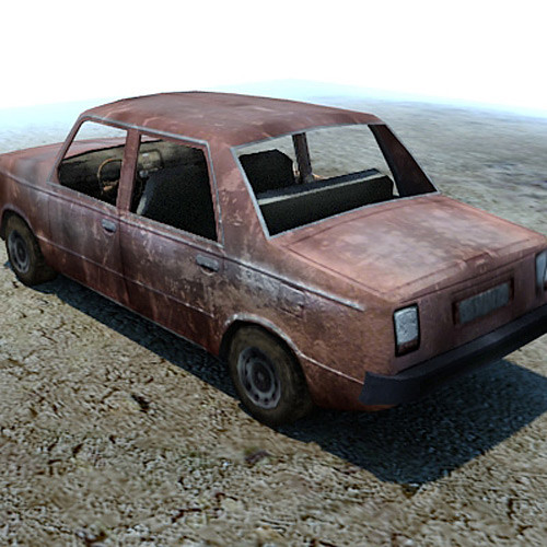 3d ready wrecked car ruins model - Wreck wrecked car ruined wreak by 3D_Multimedia