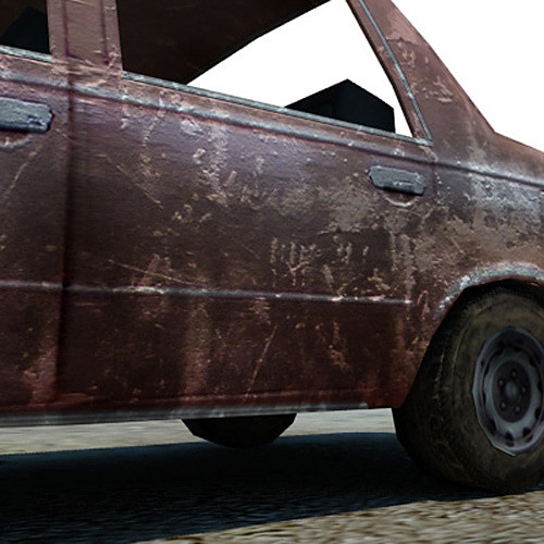 3d ready wrecked car ruins model - Wreck wrecked car ruined wreak by 3D_Multimedia