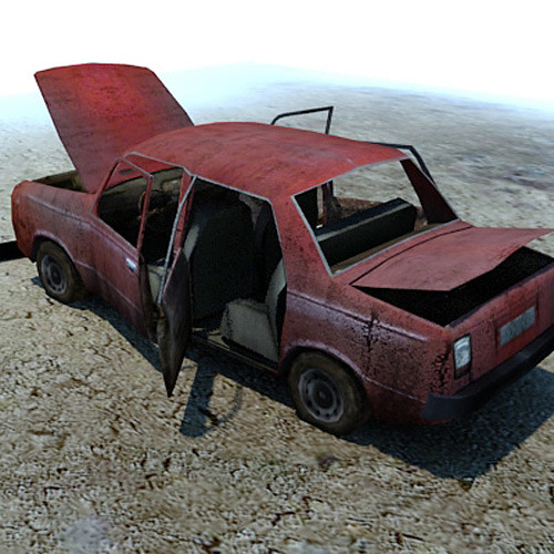 3d ready wrecked car ruins model - Wreck wrecked car ruined wreak by 3D_Multimedia