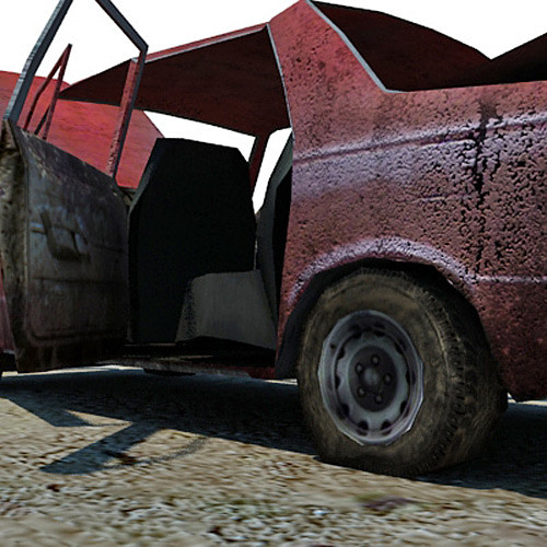 3d ready wrecked car ruins model - Wreck wrecked car ruined wreak by 3D_Multimedia