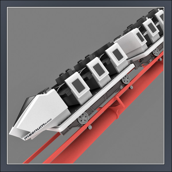 3d model roller coaster train - Roller Coaster Train by Tornado Studio