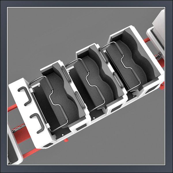 3d model roller coaster train - Roller Coaster Train by Tornado Studio