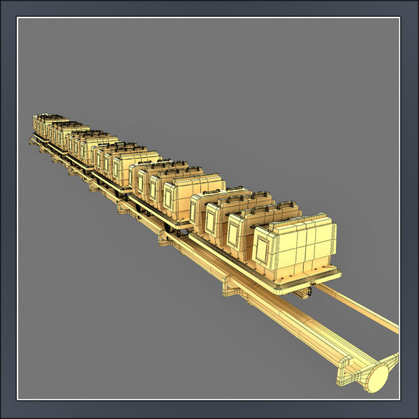 3d model roller coaster train - Roller Coaster Train by Tornado Studio