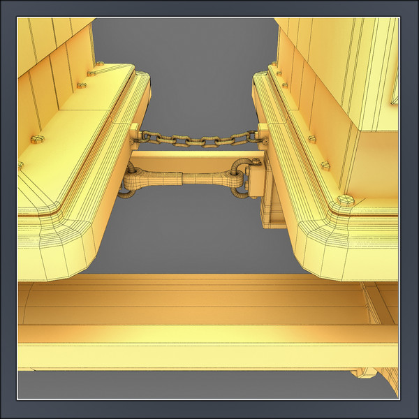 3d model roller coaster train - Roller Coaster Train by Tornado Studio
