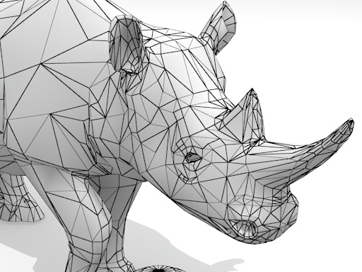 free rhinoceros hedge rhino 3d model - Rhinoceros Hedge by fabelar