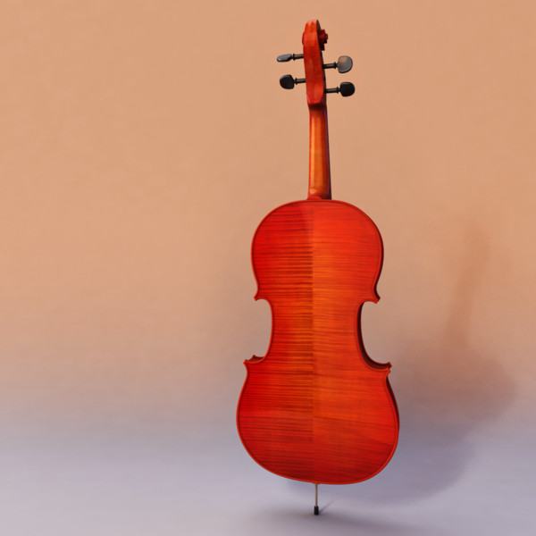 3d model cello string - Cello by warlockgraphics