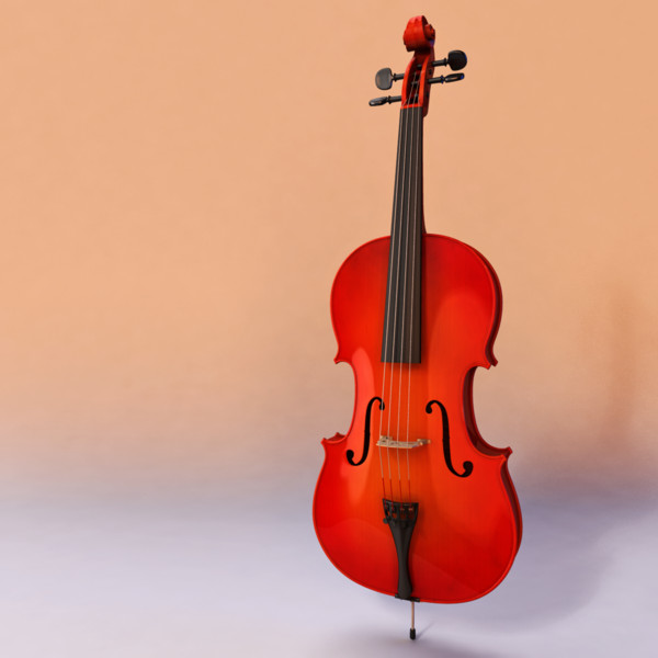 3d model cello string - Cello by warlockgraphics