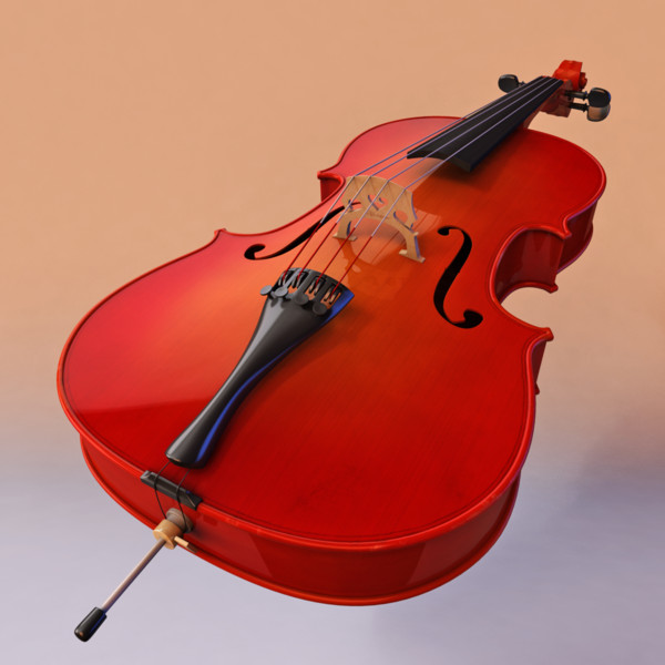 3d model cello string - Cello by warlockgraphics