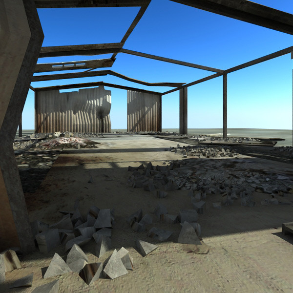 3ds max derelict warehouse ruined buildings - Ruined Warehouse Ruined by 3D_Multimedia
