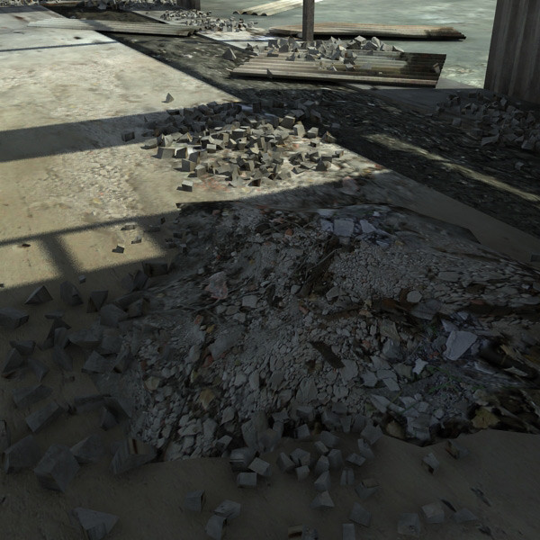 3ds max derelict warehouse ruined buildings - Ruined Warehouse Ruined by 3D_Multimedia