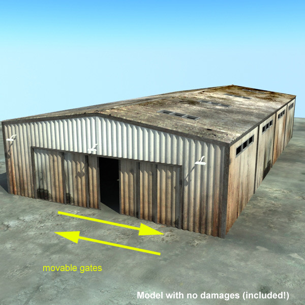 3ds max derelict warehouse ruined buildings - Ruined Warehouse Ruined by 3D_Multimedia