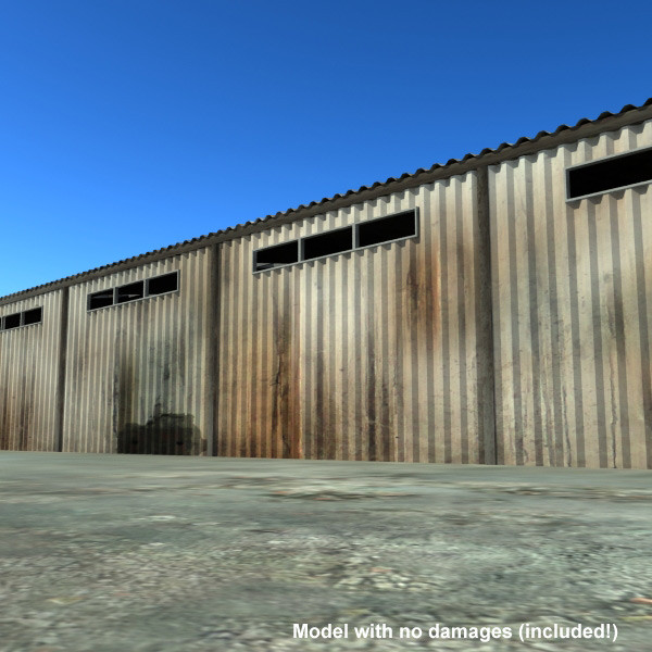 3ds max derelict warehouse ruined buildings - Ruined Warehouse Ruined by 3D_Multimedia
