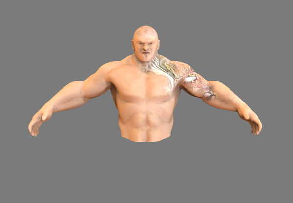 3ds max male body - Fighter by dentonvanzan