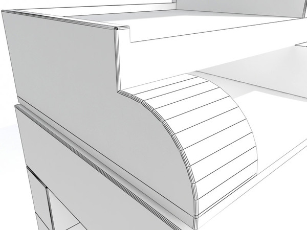 writing desk giorgetti epi 3d max - Giorgetti EPI desk by 3DmakeWork