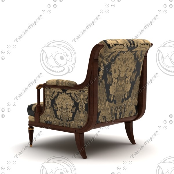 armchair halls classical 3d max - Armchair in halls and classical apartments by AkSdev