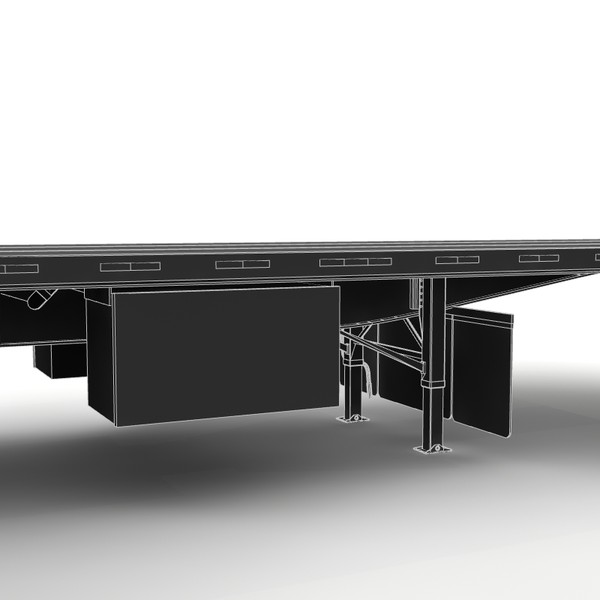 trailer doepker flatbed 3d lwo - Doepker Flatbed b- train by bansheewoj