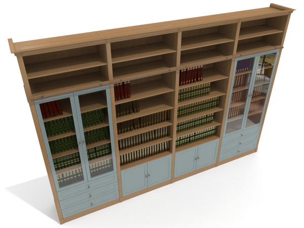 maya bookcase grange - Grange bookcase by 3DmakeWork