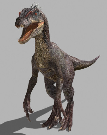 3d model of character ultimate raptor jurassic - The Ultimate Raptor OBJ by Virtual creator