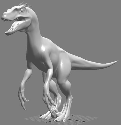 3d model of character ultimate raptor jurassic - The Ultimate Raptor OBJ by Virtual creator