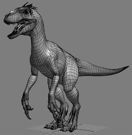 3d model of character ultimate raptor jurassic - The Ultimate Raptor OBJ by Virtual creator