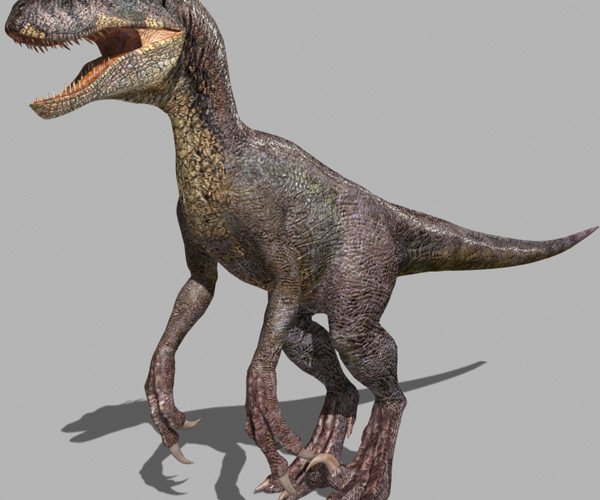 3d model of character ultimate raptor jurassic - The Ultimate Raptor OBJ by Virtual creator