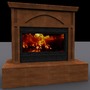 3d model of fireplace