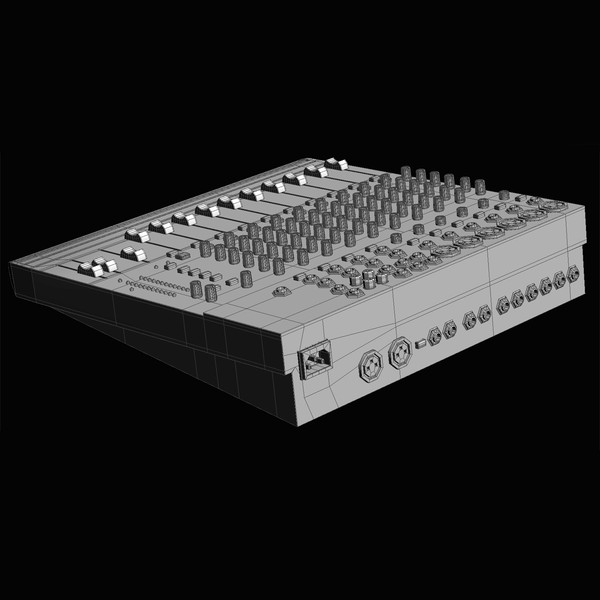 mixer uv editable 3d 3ds - Sound Mixer by RomanPritulyak