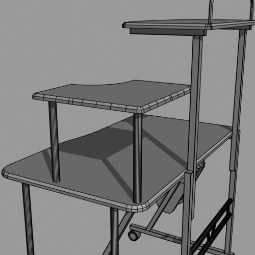 3ds max computer desk - Computer Desk by mostlysquare