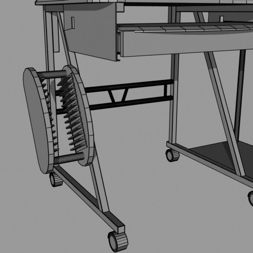 3ds max computer desk - Computer Desk by mostlysquare