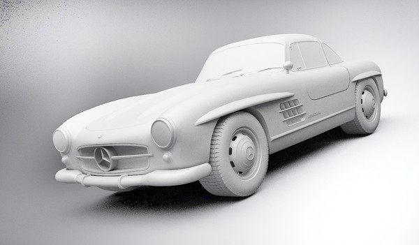 3d mercedes benz 300 sl - Mercedes-Benz 300SL by OODINDD