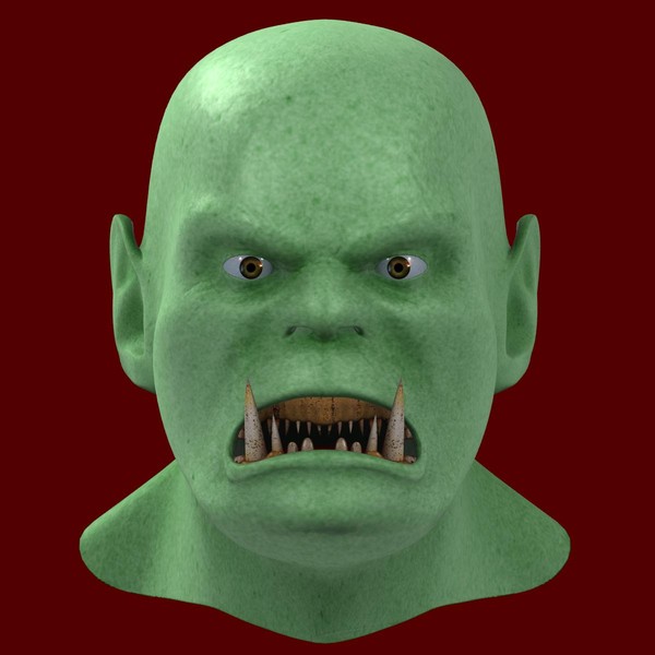 maya orc head - Orc Head by gin3d