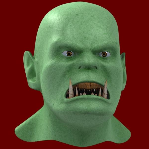 maya orc head - Orc Head by gin3d