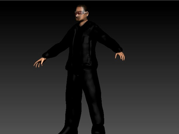 3d model of u2 bono - U2s Bono by Interu2x