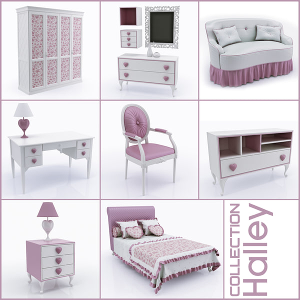 3dsmax children s furniture halley - Collection of children