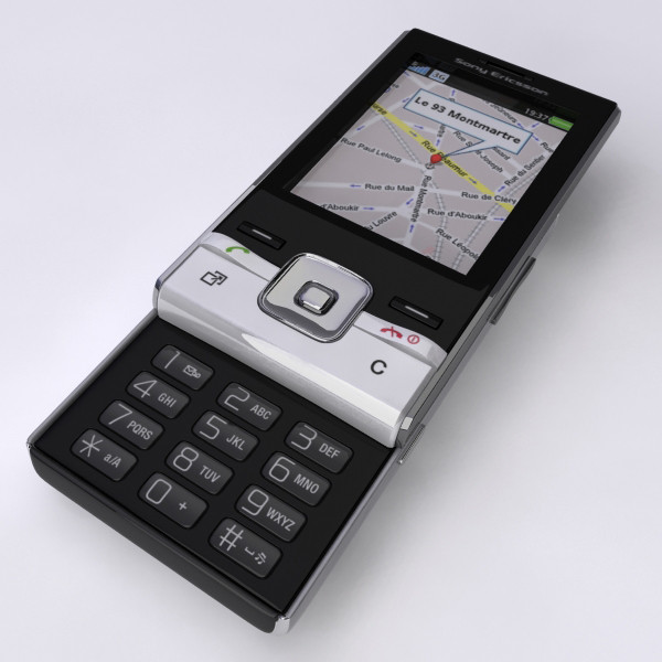 3d model mobile phone sony ericsson - Sonny Ericsson t715 by makeionesco